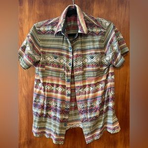 RRL native western button up